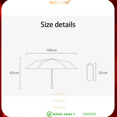 Ô Dù cao cấp Nhãn hiệu Macsim RST Mã R-392