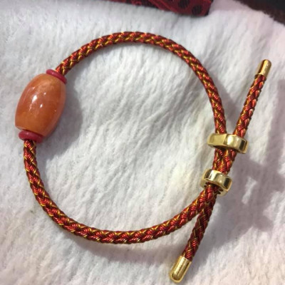 VÒNG NỮ KIỂU LU THỐNG CAM ĐỎ DÂY ĐỎ MAY MẮN CỰC KỲ XINH XẮN  NỮ MỆNH HỎA MỆNH THỔ  VÒNG FREESIZE NỮ ĐEO ĐƯỢC HẾT Ạ