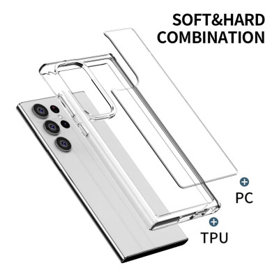 Ốp lưng trong suốt viền màu cho Samsung Galaxy S23 Ultra hiệu Likgus Simple But Unique chống sốc, chống chịu mọi va đập- Hàng nhập khẩu