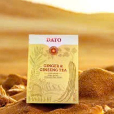 Trà gừng nhân sâm DATO, trà gừng hòa tan. giảm ho, cảm lạnh, làm ấm cơ thể, tăng sức đề kháng.