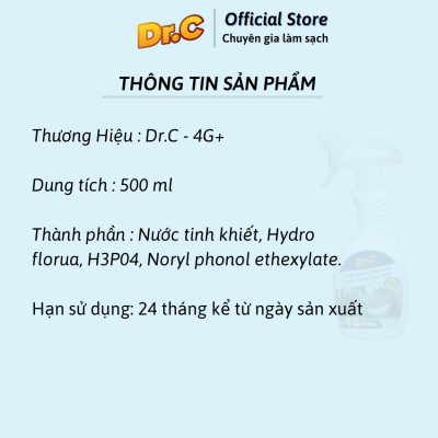 Tẩy Cặn Canxi, làm sạch VÒI SEN INOX, VÁCH KÍNH NHÀ TẮM (chai 300ml) TẶNG GIẤY ĐA NĂNG