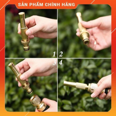 Bộ dây vòi xịt nước ️ , tăng áp 3 lần, loại 7m, 10m 206587đầu đồng,cút đồng,