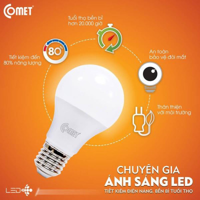 Bóng đèn Led Bulb Comet CB01F0076 công suất 7W ánh sáng trắng