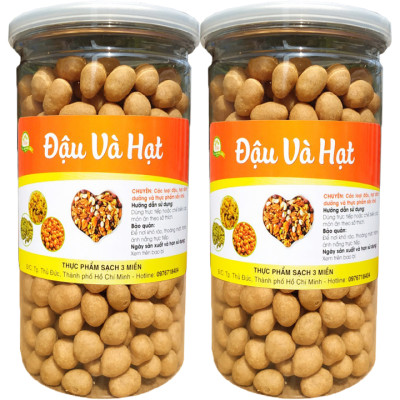 (2 HŨ 800G) ĐẬU PHỘNG DA CÁ NƯỚC CỐT DỪA HIỆU TÂN LỘC PHÁT