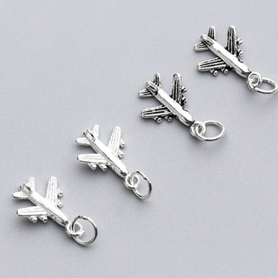 Combo 2 cái charm bạc máy bay treo - Ngọc Quý Gemstones