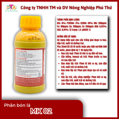 Phân Bón Lá Đầu Trâu MK02 500ml