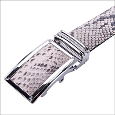 HP4311-12-15-44 - Thắt lưng nam da trăn Huy Hoàng 4P màu da nguyên thủy, đen, trắng, nâu