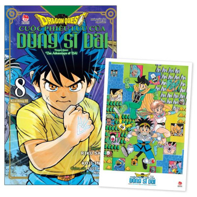Sách - Dragon Quest - Cuộc Phiêu Lưu Của Dũng Sĩ Dai - Tập 8 - Kị Sĩ Rồng III - Tặng Kèm Postcard