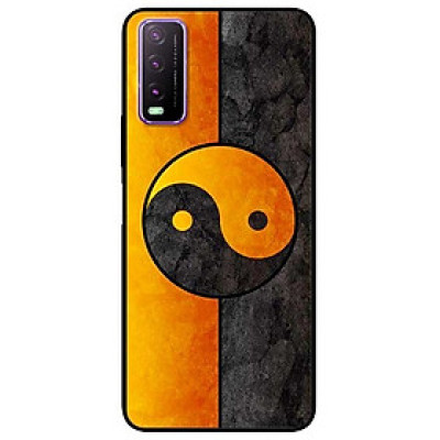 Ốp lưng dành cho Vivo Y20 - Y20s - Y12s mẫu Vòng Tròn Cam Đen