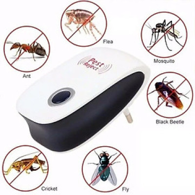 Máy đuổi côn trùng bằng sóng siêu âm.Máy đuổi ruồi muỗi. Máy đuổi chuột, đuổi muỗi, thiết bị đuổi côn trùng Pest Reject Đèn Bắt Muỗi