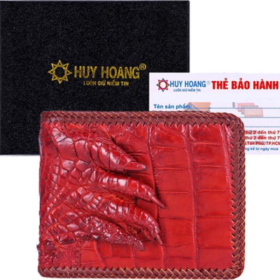 Ví Nam Huy Hoàng HT2718 (10 x 12.5 cm) - Nâu Đỏ