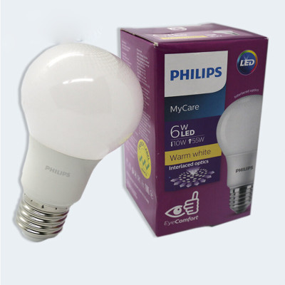 Bóng LED bulb Mycare E27 1CT/12 APR 6W  Philips