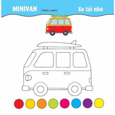 Sách - Tô Màu Phát Triển IQ EQ CQ - Ô Tô - Tàu Thuyền - Máy Bay - Song Ngữ Anh Việt - Tập 4 - Việt Thư