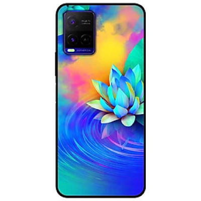 Ốp lưng dành cho Vivo Y21 - Vivo Y21s mẫu Sen Xanh Vàng