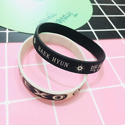 VÒNG TAY. LẮC TAY CAO SU EXO KPOP THÀNH VIÊN COMBO 2