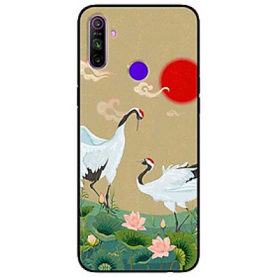 Ốp lưng dành cho Realme C3 mẫu Hạc Đầu Đỏ