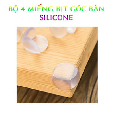 Bộ 4 Miếng Bịt Góc Bàn Bằng Silicon Tiện Lợi