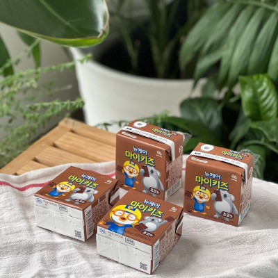 [Daesang Wellife] Thùng 24 hộp Sữa dinh dưỡng trẻ em vị dâu/socola/sữa Mykids Pororo strawberry/chocolate/milk