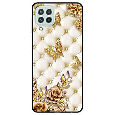 Ốp lưng dành cho Samsung A22 - Samsung S21 FE mẫu Bướm Vàng Giả Da