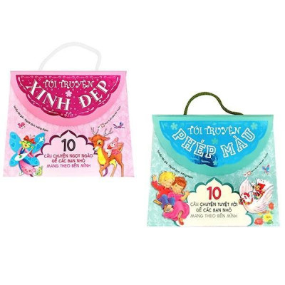 Sách - Túi Truyện Phép Màu - 10 Câu Chuyện Tuyệt Vời Để Các Bạn Nhỏ Mang Theo Bên Mình - Túi Màu Xanh - Tân Việt Books