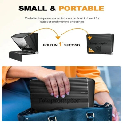 Lensgo TC7 II - Máy Nhắc Chữ 10 Inch Sử Dụng Điều Khiển Từ Xa Bluetooth Dành Cho Điện Thoại, Máy Ảnh - Hàng Nhập Khẩu