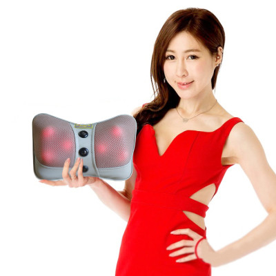 Gối massage thư giãn hồng ngoại ayosun 6 bi