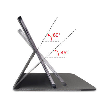 Bao da chính hãng Mutural Canvas Series cho iPad Pro 12.9 2018 - Ghi đen