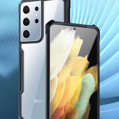 Ốp Lưng Chống Sốc Mặt Lưng Trong Suốt Bảo Vệ Cho Samsung Galaxy S21 Ultra - Hàng Chính Hãng Xundd