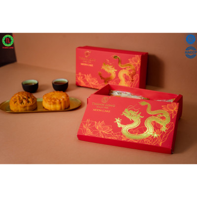 HỘP BÁNH TRUNG THU 2 BÁNH 2 TRỨNG 270G - COMBO B - THÀNH LONG (540G) - VIỆT NAM