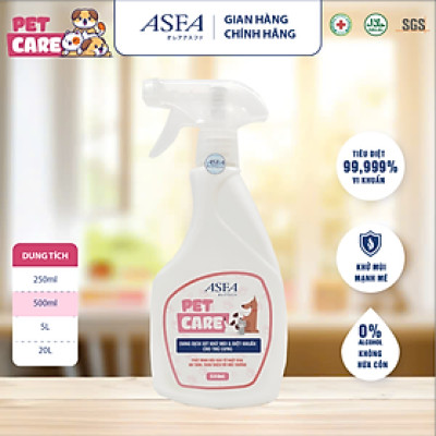 Nước Xịt Khử Mùi, Diệt Khuẩn Cho Chó Mèo ASFA Pet Care 500ml