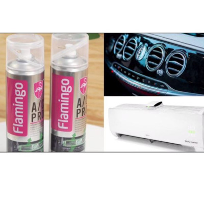 Bình Xịt Bọt Vệ Sinh Khử Mùi Hôi Điều Hòa Ô Tô Flamingo F020 500ml – Hàng Chính Hãng