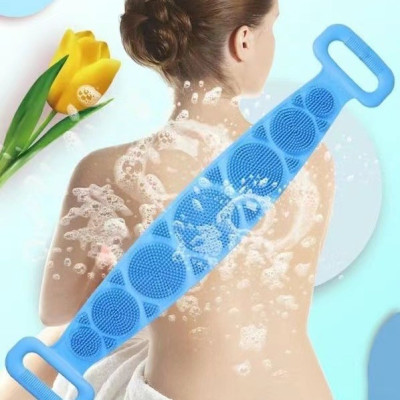Dây  tắm chà lưng ,cọ lưng 2 mặt gai silicone ,chà chân tiện lợi tẩy tế bào chết ,phù hợp cho nam và nữ