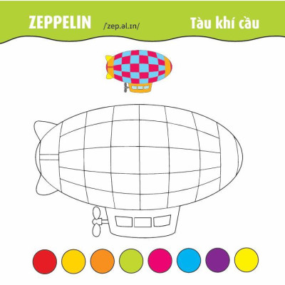Sách - Tô Màu Phát Triển IQ EQ CQ - Ô Tô - Tàu Thuyền - Máy Bay - Song Ngữ Anh Việt - Tập 4 - Việt Thư