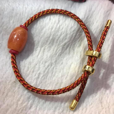 VÒNG NỮ KIỂU LU THỐNG CAM ĐỎ DÂY ĐỎ MAY MẮN CỰC KỲ XINH XẮN  NỮ MỆNH HỎA MỆNH THỔ  VÒNG FREESIZE NỮ ĐEO ĐƯỢC HẾT Ạ