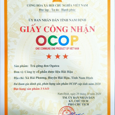 Trà Gừng Đen Ogatea - 2 Hộp
