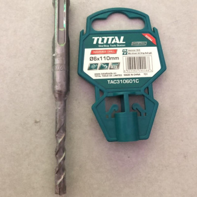 MŨI KHOAN BÊ TÔNG  BỐN CẠNH (+) SIZE TỪ 6 X 110MM ĐẾN 25X 310MM TOTAL - HÀNG CHÍNH HÃNG