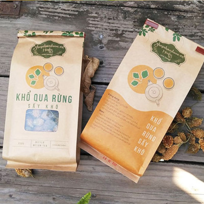 Combo 500g Khổ Qua Rừng Sấy Khô Shop Thảo Dược - Tốt Cho Bệnh Tiểu Đường, Huyết Áp Cao - Tặng 1 Chai Tinh Dầu Sả Chanh 8ml 