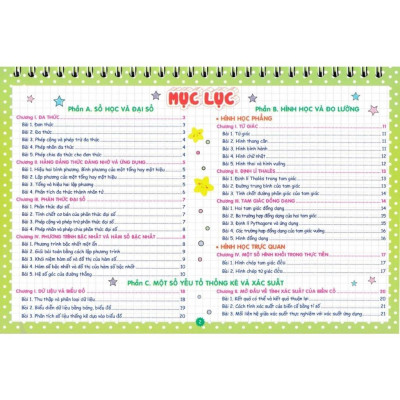Sách - Lịch Kiến Thức Cần Nhớ Môn Toán 8 - Dùng Chung Các Bộ SGK Hiện Hành - Hồng Ân