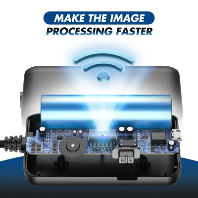 Camera Nội Soi Công Nghiệp Ống Kính 5.5mm Tích Hợp 6 Đèn LED IP67 Chống Nước WIFI Kết Nối Không Dây Với Điện Thoại F220 - Hàng Nhập Khẩu