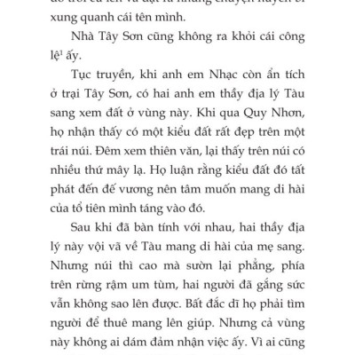 Chuyện Vua Quang Trung - bản in 2024