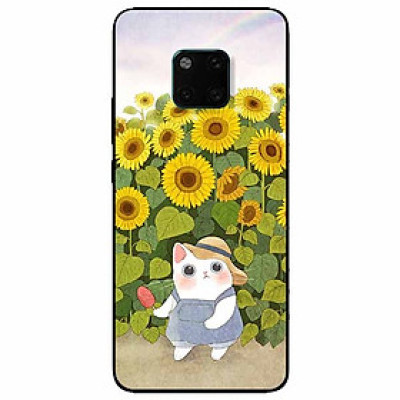 Ốp lưng dành cho Huawei Mate 20 Pro mẫu Mèo Mập Hướng Dương