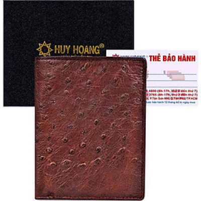 Ví Nam Huy Hoàng HT2408 (10 x 12.5 cm) - Nâu Đất