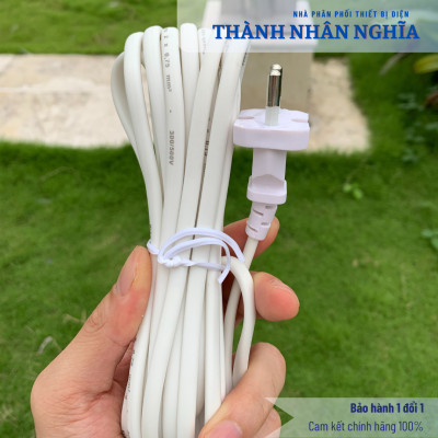 Ổ cắm Điện Quang ĐQ 001A-02 ( 2 lỗ ) dây 2m - Bảo hành 12 tháng