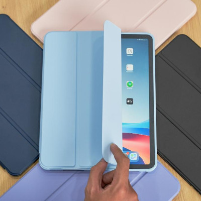 Bao da Cho IPAD Pro 11 inch M4 2024 Air 5/Air 4 10.9/ Pro 11 inch/Gen 9 8 7th 10.2/Gen 10 hiệu WIWU Classic II lưng mềm có khay bút chống sốc chống va đập - Hàng chính hãng