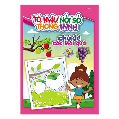 Tô Màu Nối Số Thông Minh Cho Bé 3-6 Tuổi (Bộ Túi 8 Cuốn) (Tặng kèm booksmark)