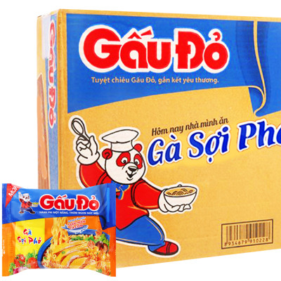 Mì gà sợi phở Gấu Đỏ 63g