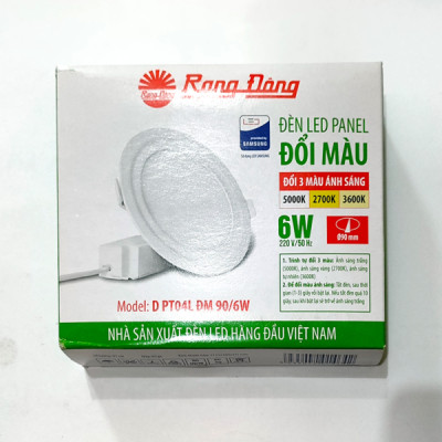 Đèn LED Panel tròn đổi màu 90 6W-SS