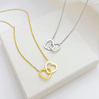 Dây chuyền nữ cặp trái tim