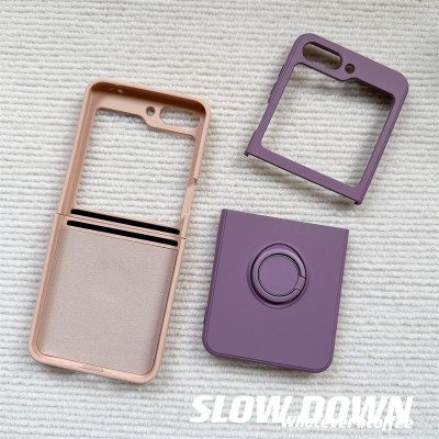 Ốp Lưng Silicon Cho Samsung Galaxy Z Flip 6 / Z Flip 5 Kèm Iring - BUM STORE GALAXY CASE