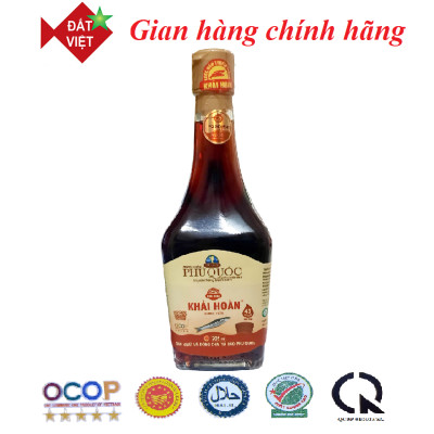 Nước mắm Khải Hoàn Phú Quốc 40-43 độ đạm chai thủy tinh 205ml